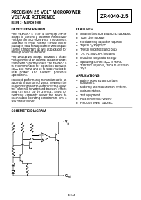 ZR4040-2.5 Datasheet PDF Diodes Incorporated.