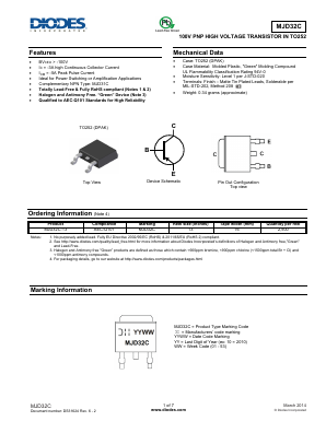 MJD32C Datasheet PDF Diodes Incorporated.