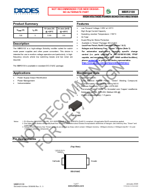 3100VR Datasheet PDF Diodes Incorporated.