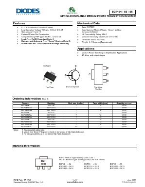 BCP5410 Datasheet PDF Diodes Incorporated.