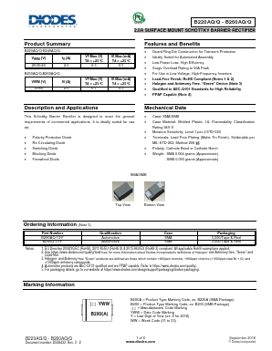 B220AQ Datasheet PDF Diodes Incorporated.