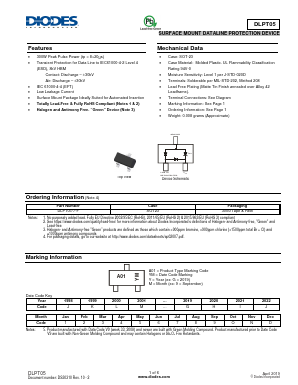 DLPT05 Datasheet PDF Diodes Incorporated.