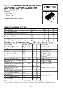 ZVNL120G Datasheet PDF Diodes Incorporated.