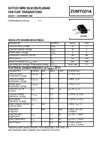 ZUMTQ31A Datasheet PDF Diodes Incorporated.