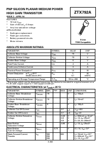 ZTX792A Datasheet PDF Diodes Incorporated.