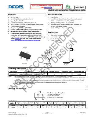 DSS5240T-13 Datasheet PDF Diodes Incorporated.