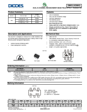 DMN5L06DMKQ-7 Datasheet PDF Diodes Incorporated.