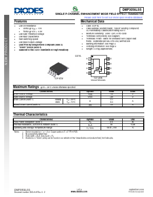 DMP3056LSS-13 Datasheet PDF Diodes Incorporated.