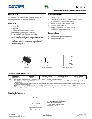 DZT5551Q-13 Datasheet PDF Diodes Incorporated.