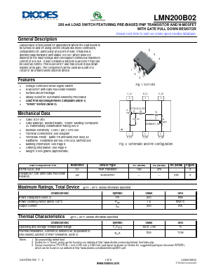 LMN200B02-7 Datasheet PDF Diodes Incorporated.