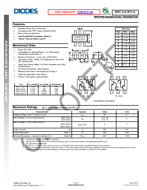 DDC142JU Datasheet PDF Diodes Incorporated.