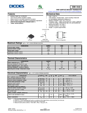 2DB1184Q Datasheet PDF Diodes Incorporated.