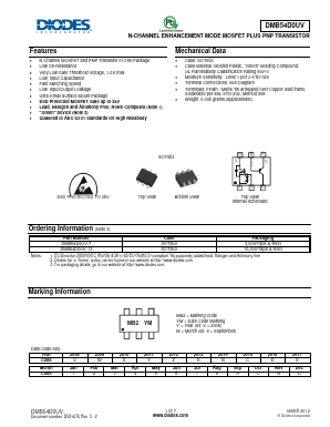 DMB54D0UV-7 Datasheet PDF Diodes Incorporated.