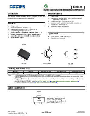 FCX591AQ Datasheet PDF Diodes Incorporated.