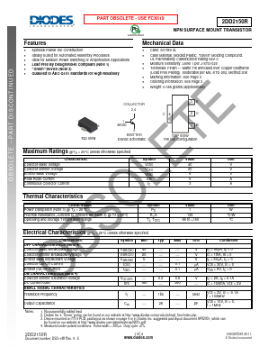 2DD2150R Datasheet PDF Diodes Incorporated.