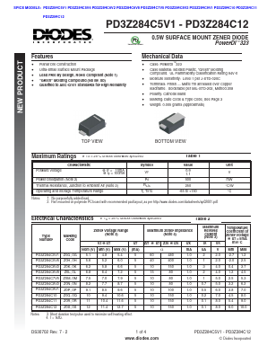PD3Z284C5V6 Datasheet PDF Diodes Incorporated.