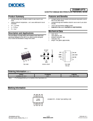 ZXSBMR16PT8 Datasheet PDF Diodes Incorporated.