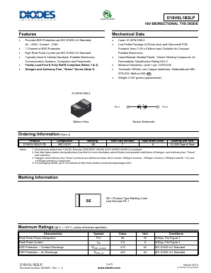 D18V0L1B2LP Datasheet PDF Diodes Incorporated.