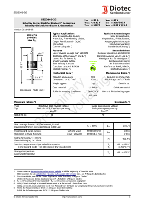 SBX3040-3G Datasheet PDF Diotec Semiconductor Germany 