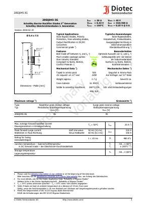 20SQ045-3G Datasheet PDF Diotec Semiconductor Germany 