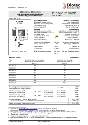 SK3020CD2 Datasheet PDF Diotec Semiconductor Germany 