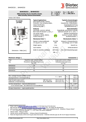 SK4045CD2 Datasheet PDF Diotec Semiconductor Germany 