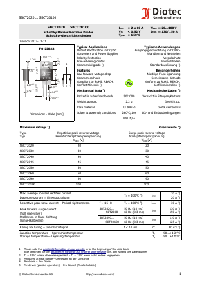 SBCT2030 Datasheet PDF Diotec Semiconductor Germany 