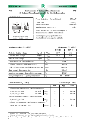 BCV26 Datasheet PDF Diotec Semiconductor Germany 