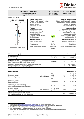 DB31 Datasheet PDF Diotec Semiconductor Germany 