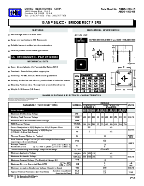 DB1000 Datasheet PDF Diotec Semiconductor Germany 