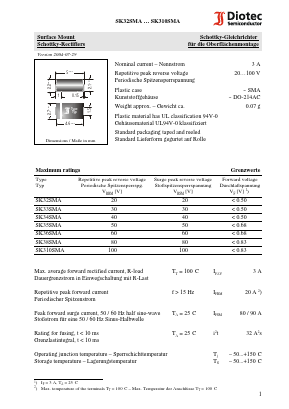 SK32SMA_04 Datasheet PDF Diotec Semiconductor Germany 