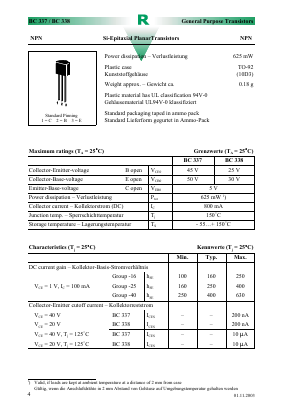 BC338 Datasheet PDF Diotec Semiconductor Germany 