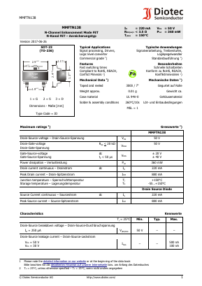 MMFTN138 Datasheet PDF Diotec Semiconductor Germany 