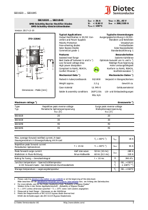 SBJ1840 Datasheet PDF Diotec Semiconductor Germany 