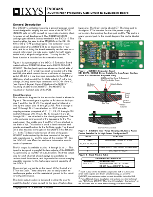 EVDD415 Datasheet PDF Directed Energy, Inc. An IXYS Company