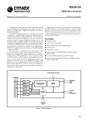 MAH28139NS Datasheet PDF Dynex Semiconductor