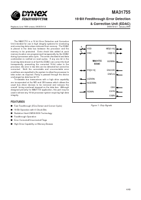 MAS31755AC Datasheet PDF Dynex Semiconductor