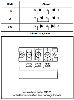 MP02G130-25 Datasheet PDF Dynex Semiconductor