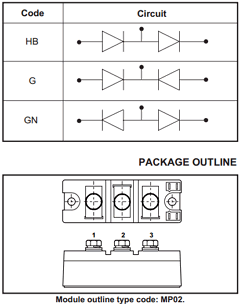 MP02/260-16 Datasheet PDF Dynex Semiconductor