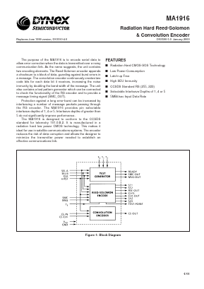 MA1916 Datasheet PDF Dynex Semiconductor