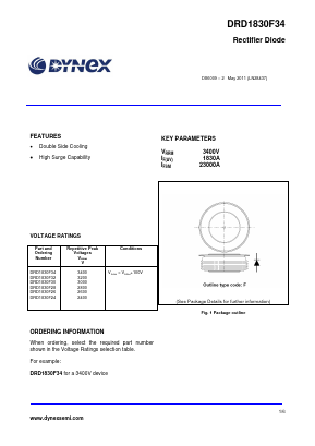 DRD1830F32 Datasheet PDF Dynex Semiconductor