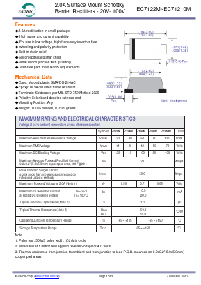 EC7122M Datasheet PDF E-CMOS Corporation