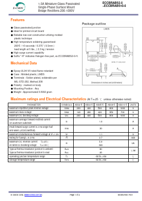 ECCBRABS8-6 Datasheet PDF E-CMOS Corporation