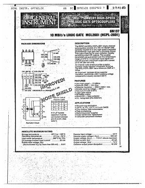 6N137 Datasheet PDF Opto Electronics Co,. LTD