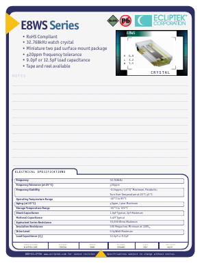 E8WSDC12-32768K Datasheet PDF Ecliptek Corporation
