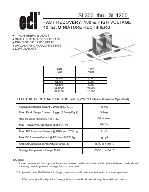 SL1000 Datasheet PDF Electronic devices inc.