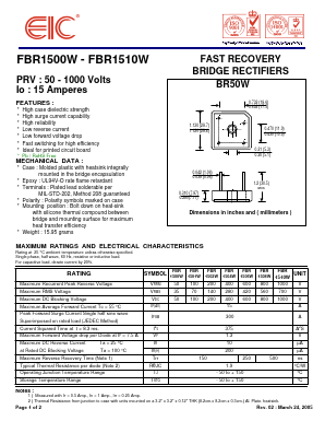 FBR1506W Datasheet PDF Electronics Industry