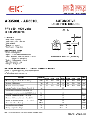 AR3500L Datasheet PDF Electronics Industry