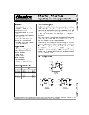 EL5197ACS Datasheet PDF Elantec -> Intersil