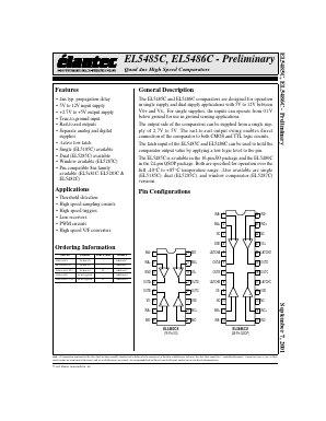 EL5485C Datasheet PDF Elantec -> Intersil